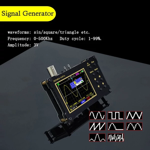 ZEEWEII DSO154Pro 2,4 hüvelykes TFT színes képernyő digitális oszcilloszkóp 40 MSa/s mintavételi sebesség támogatás - 1 MHZ sávszélesség