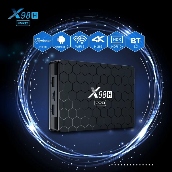 X98H Pro Set-top Box kábeles távirányítóval - 4+ 64 GB