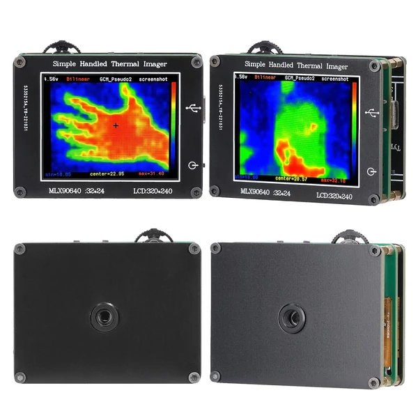 Infravörös érzékelős, egyszerű kézi hőkamera, 2,0 hüvelykes LCD kijelző, tiszta felbontású képalkotó kamera -40 ℃ és 300 ℃ közötti hőmérsékletmérő műszer