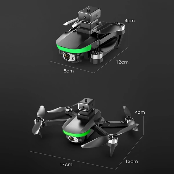 LS-S5S FPV RC drón optikai áramlási pozicionálási akadályok elkerülése tárolótáskával – 4K kamera, 2 akkumulátor