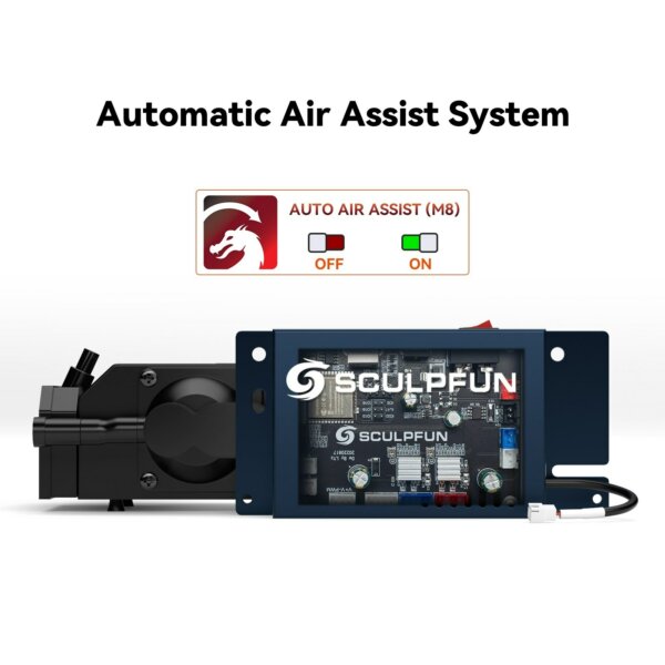SCULPFUN automatikus levegősegéd készlet 30 liter/perc légszivattyúval