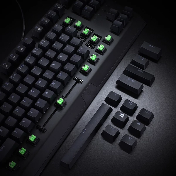 Razer BlackWidow X Tenkeyless mechanikus vezetékes játékra szánt Esport billentyűzet 87 billentyűs billentyűzet zöld háttérvilágítás