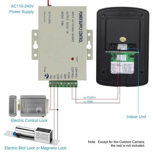 7 hüvelykes monitor HD kamera videó kaputelefon rendszer