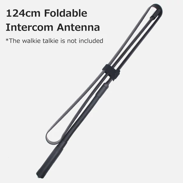 Összehajtható intercom antenna interfész nagy erősítésű 144/430 MHz frekvencia széles kompatibilitás - 124 cm, SMA-csatlakozó