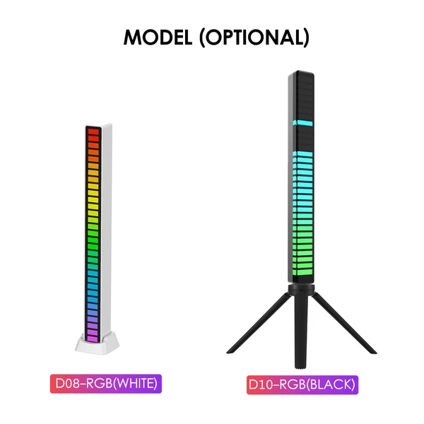 D08-RGB LED gyöngyök Színes hangérzékeny zenei hangulatfény - 32 db