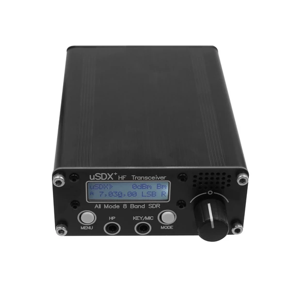 uSDR uSDX+Plus V2 8 sávos SDR adó-vevők HF SSB QRP hordozható nagyfrekvenciás rövidhullámú adó-vevők LCD kijelző hangszóró mikrofon