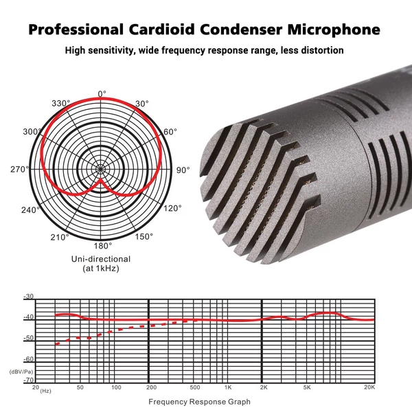 TAKSTAR CM-60 professzionális kondenzátor mikrofon XLR