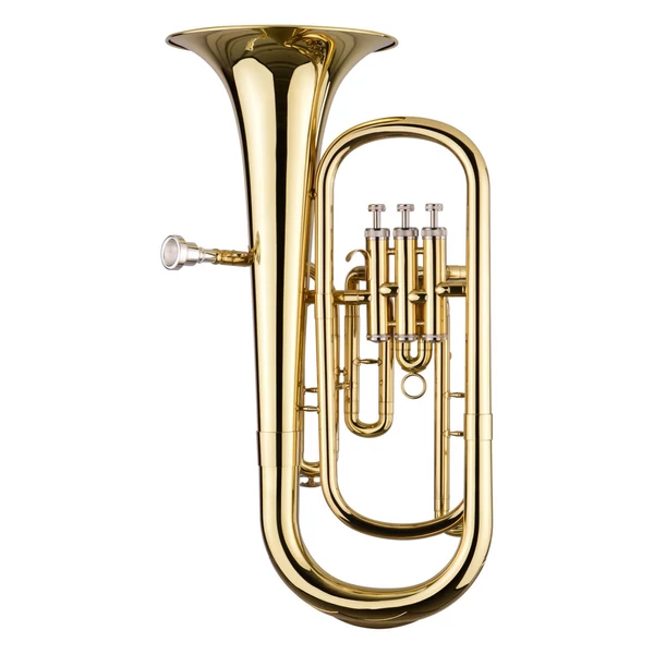 Muslady Brass B Lapos Bariton Bb Fúvós Arany Lakk Felület