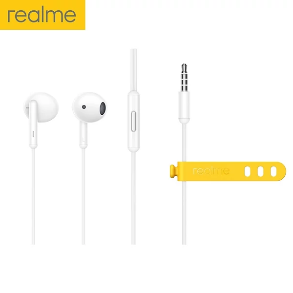 realme Buds Classic 1,3 m-es vezetékes fülhallgató - Fehér