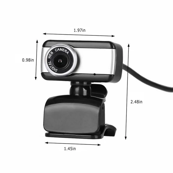 USB 2.0 480P rögzíthető webkamera mikrofonnal