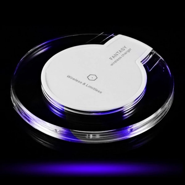 Ultravékony QI vezeték nélküli gyorstöltés iPhone-hoz és minden szabványos QI okostelefonhoz - Fehér