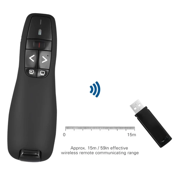 DS-400 2,4 GHz vezeték nélküli USB mutató prezentációs PPT flip toll