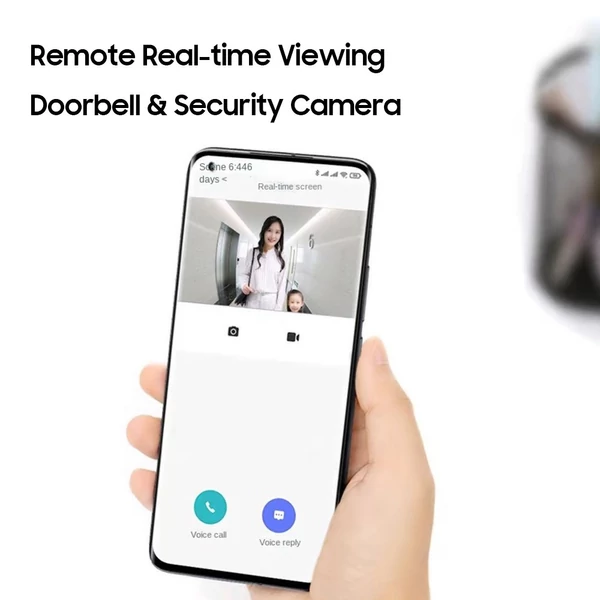 Xiaomi Smart Doorbell 3 otthoni vezeték nélküli biztonsági kamera - Fekete