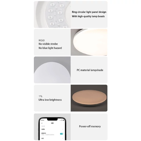 Aqara mennyezeti LED lámpa L1-350 intelligens, állítható színhőmérséklet