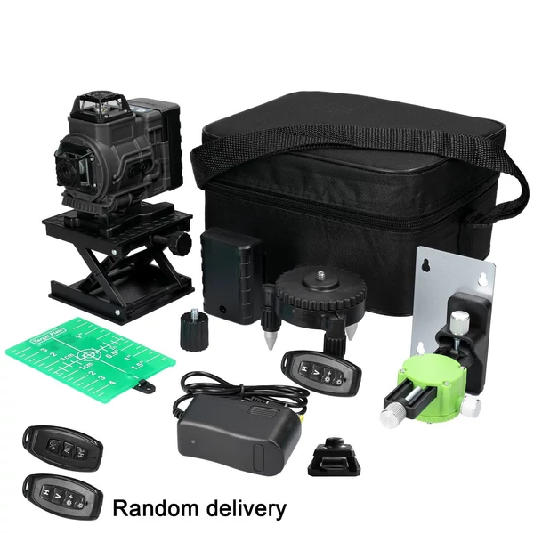 Többfunkciós, 16 soros lézeres 3°-os önszintező funkció, többirányú földfalmatrica - Fekete