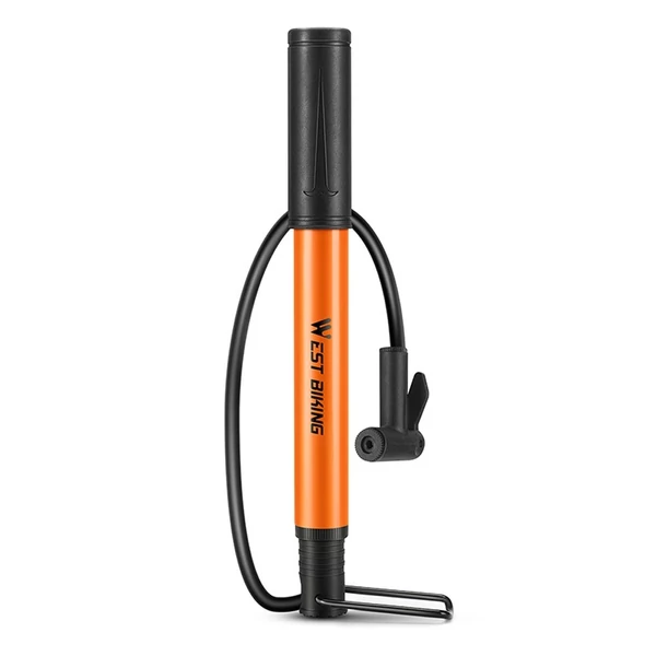 WEST BIKING 90PSI Hordozható e-Bike, kosárlabda, gumiabroncs pumpa - Narancs