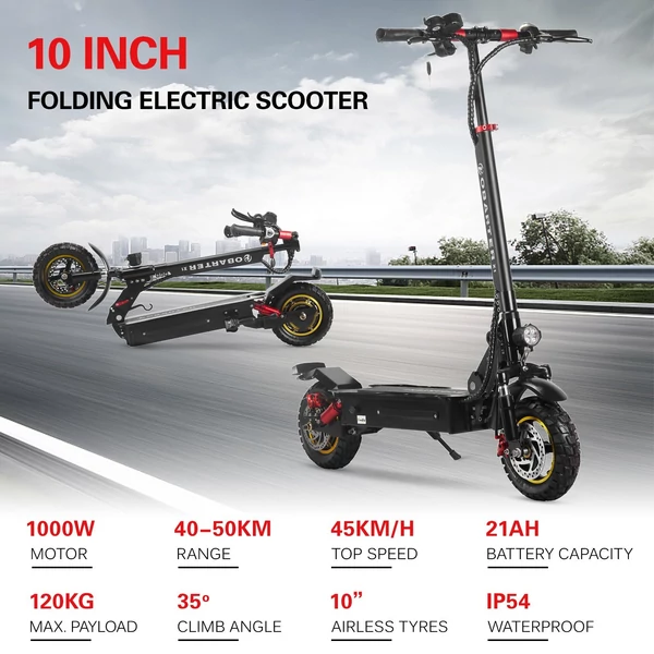 OBARTER X1 összecsukható elektromos robogó 48V 1000W 21AH akkumulátor Max sebesség 45km/h