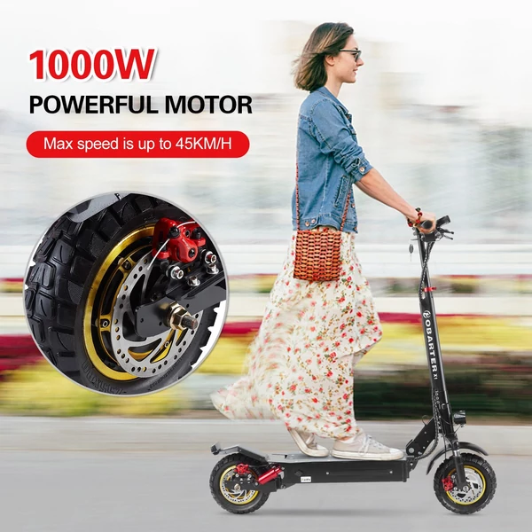 OBARTER X1 összecsukható elektromos robogó 48V 1000W 21AH akkumulátor Max sebesség 45km/h