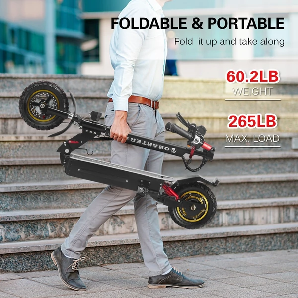 OBARTER X1 összecsukható elektromos robogó 48V 1000W 21AH akkumulátor Max sebesség 45km/h