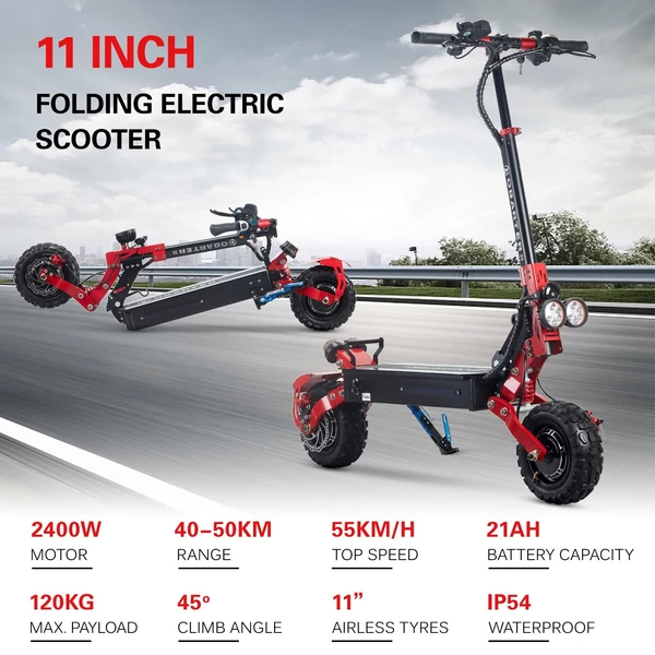 OBARTER X3 összecsukható elektromos robogó 48V 2400W 21AH akkumulátor Max sebesség 70km/h