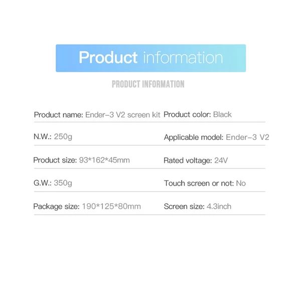 Creality Ender-3 V2 kijelző készlet