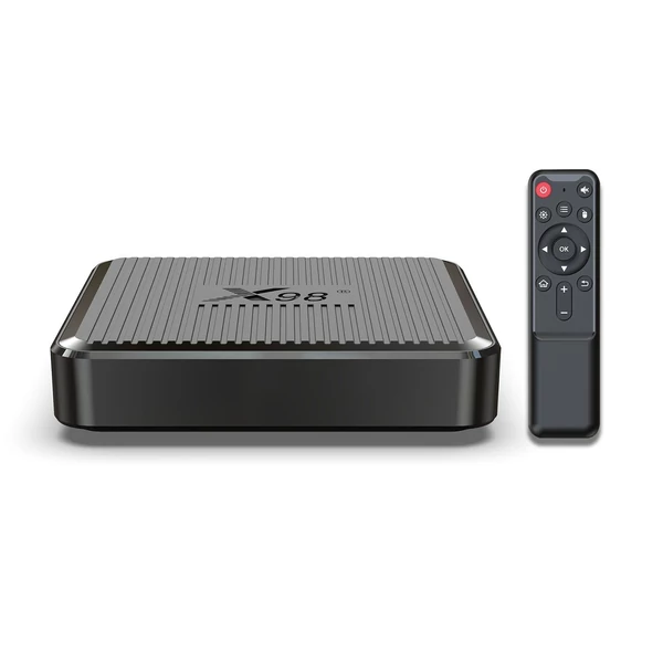 X98Q Set-top Box négymagos ARM Cortex A35 2.4G/5G wifi kábeles távirányítóval - 2+16GB