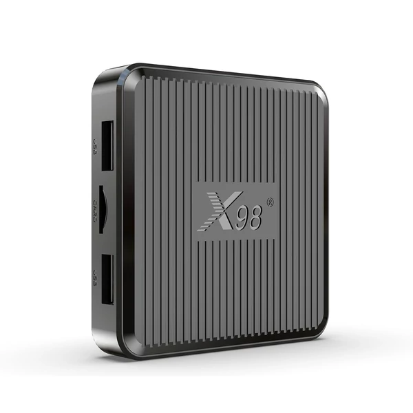 X98Q Set-top Box négymagos ARM Cortex A35 2.4G/5G wifi kábeles távirányítóval - 2+16GB