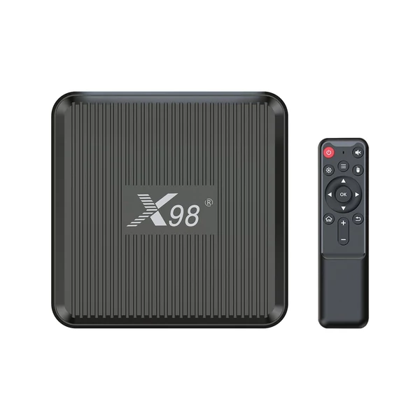 X98Q Set-top Box négymagos ARM Cortex A35 2.4G/5G wifi kábeles távirányítóval - 2+16GB