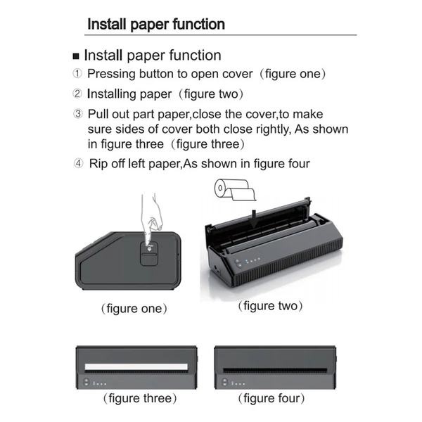 USB+BT tetoválás stencil gép APP Nyomtatás egy kattintással kompatibilis számítógépekkel, mobiltelefonokkal és számítógépes táblagépekkel