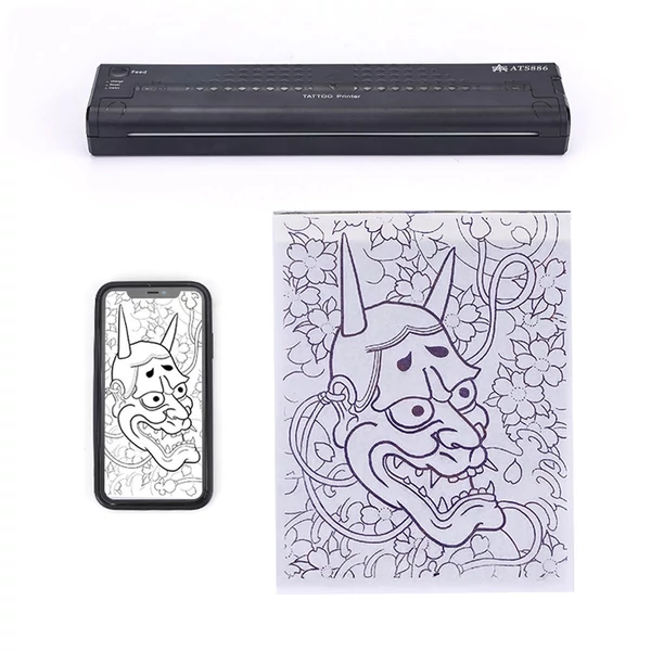 USB Stencil Transfer gép tetoválás minta APP hőnyomtatás egy kattintással - Fehér