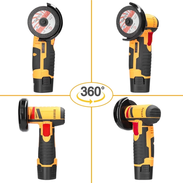 Elektromos multifunkcionális csiszolószerszám Mini daráló kézi vágó kerámia, csempe, fa kő, acél polírozáshoz, 19500 ford./perc - 2 akkumulátor