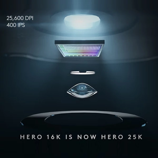 Logitech G502 HERO játékegér állítható súlyokkal 25K HERO érzékelő 25600 DPI 11 programozható gomb RGB háttérvilágítás, kettős módú görgő - vezetékes