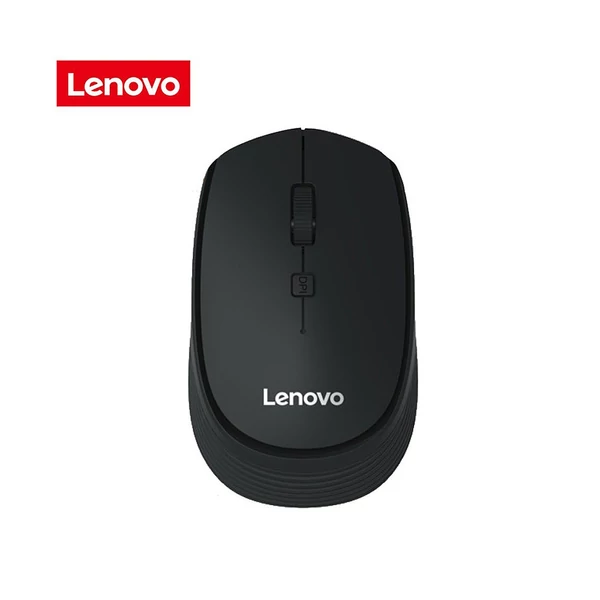 Lenovo M202 2,4 GHz-es vezeték nélküli egér, 4 gombos Némítás Ergonomikus kialakítás 3 állítható DPI-vel - Fekete