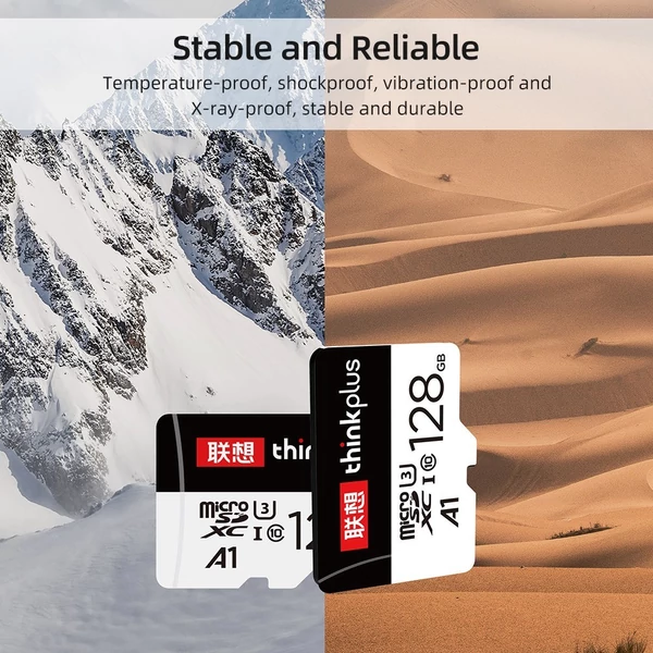 Lenovo nagy sebességű Micro SD kártya A1 U3 C10 akár 100 MB/s olvasási sebesség - 64 GB