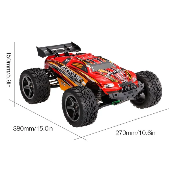 GoolRC C12 RC 2,4 GHz 2WD 1/12 35 km/h szálcsiszolt elektromos óriás terepjáró RTR