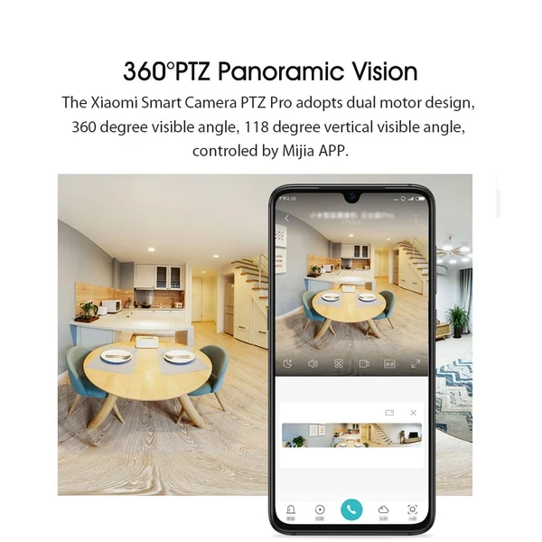 Xiaomi intelligens kamera PTZ Pro 2K biztonsági monitor MJSXJ06CM - Fehér