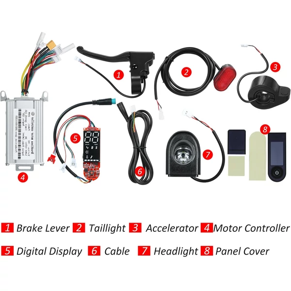 Elektromos robogó 36V 250W vezérlő készlet Xiaomi M365-höz