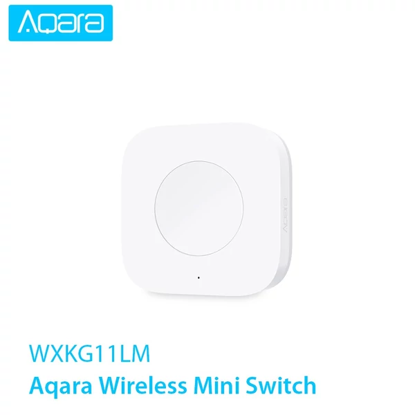 Aqara vezeték nélküli mini kapcsoló WXKG11LM - Zigbee rendszer távirányító - Fehér, 1 db