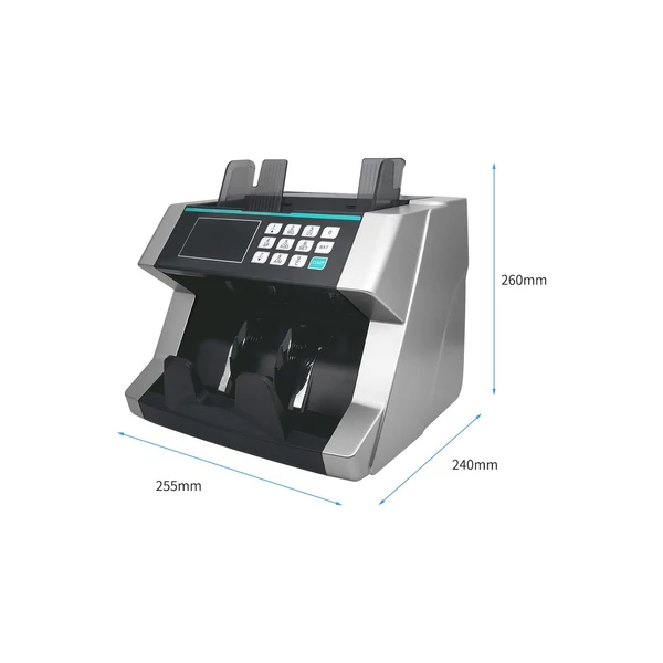 Pénzszámláló UV/MG/IR hamis számlafelismeréssel