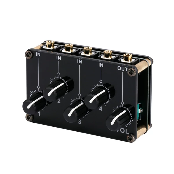 4 az 1-ben kimenet passzív keverőmodul mini sztereó 4 audio bemenet 1 kimenetig Ultra kompakt alacsony zaj - Típus 1