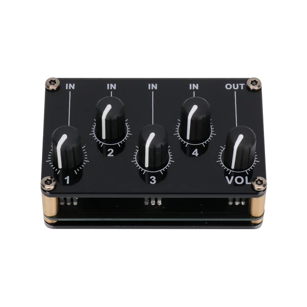 4 az 1-ben kimenet passzív keverőmodul mini sztereó 4 audio bemenet 1 kimenetig Ultra kompakt alacsony zaj - Típus 1