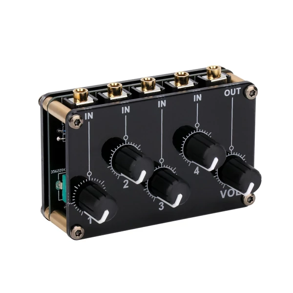 4 az 1-ben kimenet passzív keverőmodul mini sztereó 4 audio bemenet 1 kimenetig Ultra kompakt alacsony zaj - Típus 1