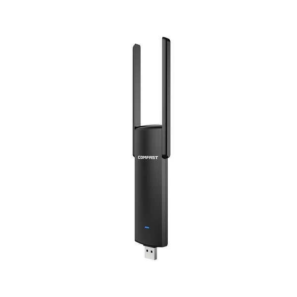 COMFSAT vezeték nélküli hálózati kártya 1200 Mbps kétsávos vezeték nélküli adapter 2.4G 5G WiFi router USB adapterkártya számítógéphez