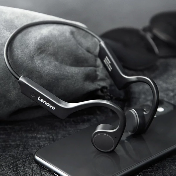 Lenovo X4 True Bone Conduction vezeték nélküli BT5.0 fejhallgató - Fekete