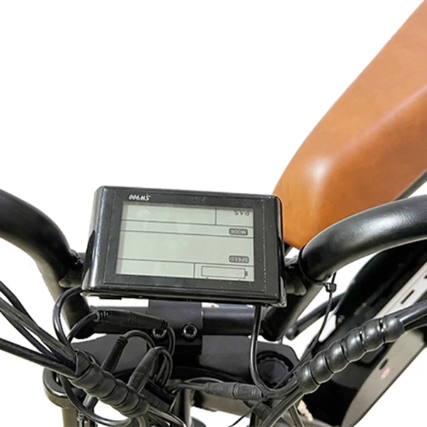 WELKIN WKEM003 20*4,0 hüvelykes vastag gumiabroncsok Retro 1200W motoros elektromos kerékpár - Fekete