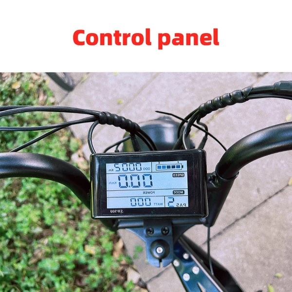WELKIN WKEM003 20*4,0 hüvelykes vastag gumiabroncsok Retro 1200W motoros elektromos kerékpár - Fekete