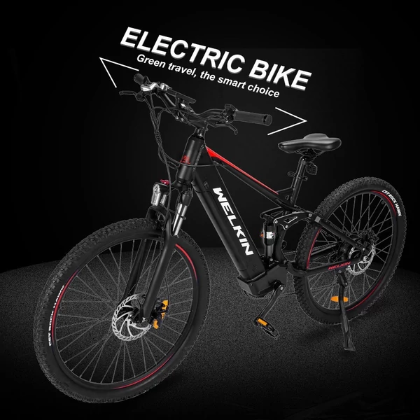 WELKIN WKES002 elektromos kerékpár 48V 250W 10AH akkumulátor max.sebesség 25km/h - Barna