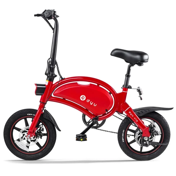 DYU D3+ összecsukható moped elektromos kerékpár - Piros