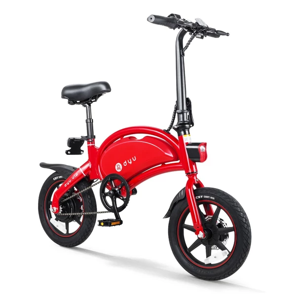 DYU D3+ összecsukható moped elektromos kerékpár - Piros
