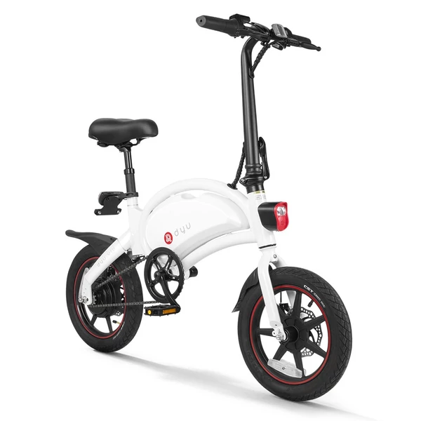 DYU D3+ összecsukható moped elektromos kerékpár - Fehér